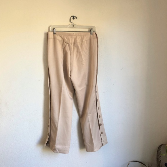 Basix II Beige Slacks with Button Ornamentation - Picture 3 of 5